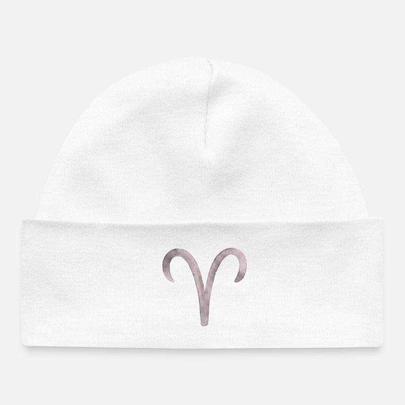 Bélier - Bonnet bébé bio - blanc