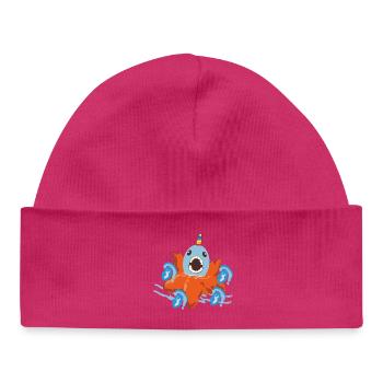 Unicorn Fish - Baby Organic Beanie - white - Front