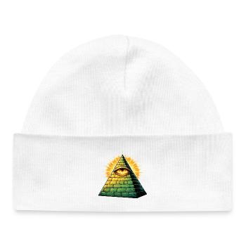 illuminati-pyramide - Baby Organic Mütze - Weiß - Vorne