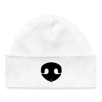 Dog nose - Baby Organic Beanie - white - Front