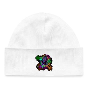 Speckled Butterfly - Baby Organic Beanie - white - Front