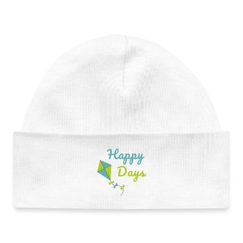 Happy Days Kite Style Estivale Mignonne Design - Bonnet bébé bio - blanc - Devant