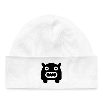 monster - Baby Organic Beanie - white - Front