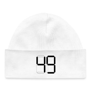 NUMBER 49 Forty-Nine Gift Digital - Baby Organic Beanie - white - Front