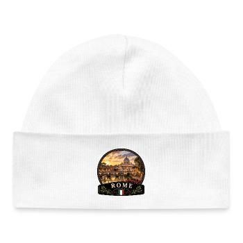 Italy Holidays Old Town Mediterranean Holidays Channel - Baby Organic Beanie - white - Front