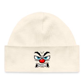 Caricature du cirque enragé - Bonnet bébé bio - blanc - Devant