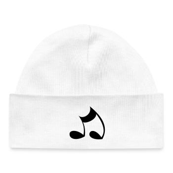 Note - Bonnet bébé bio - blanc - Devant