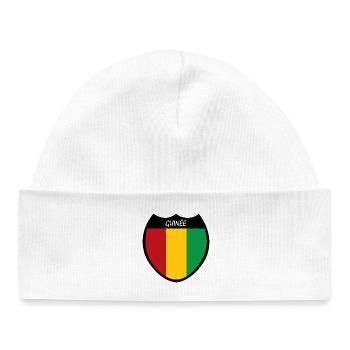 Guinée - Bonnet bébé bio - blanc - Devant