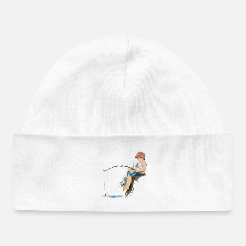 Angler - Bonnet bébé bio - blanc