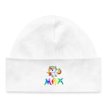 Einhorn Max - Baby Organic Mütze - Weiß - Vorne