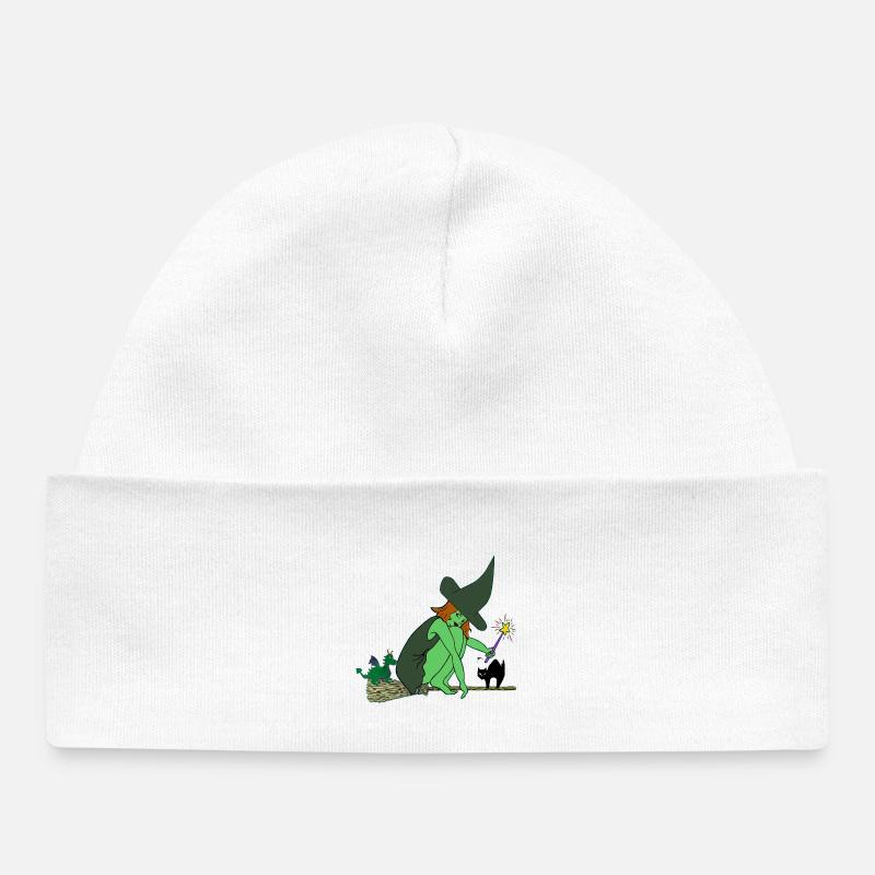 sorcière - Bonnet bébé bio - blanc