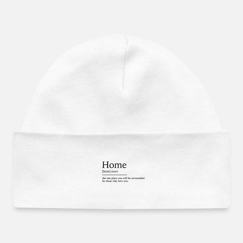 Accueil à la maison - Bonnet bébé bio - blanc