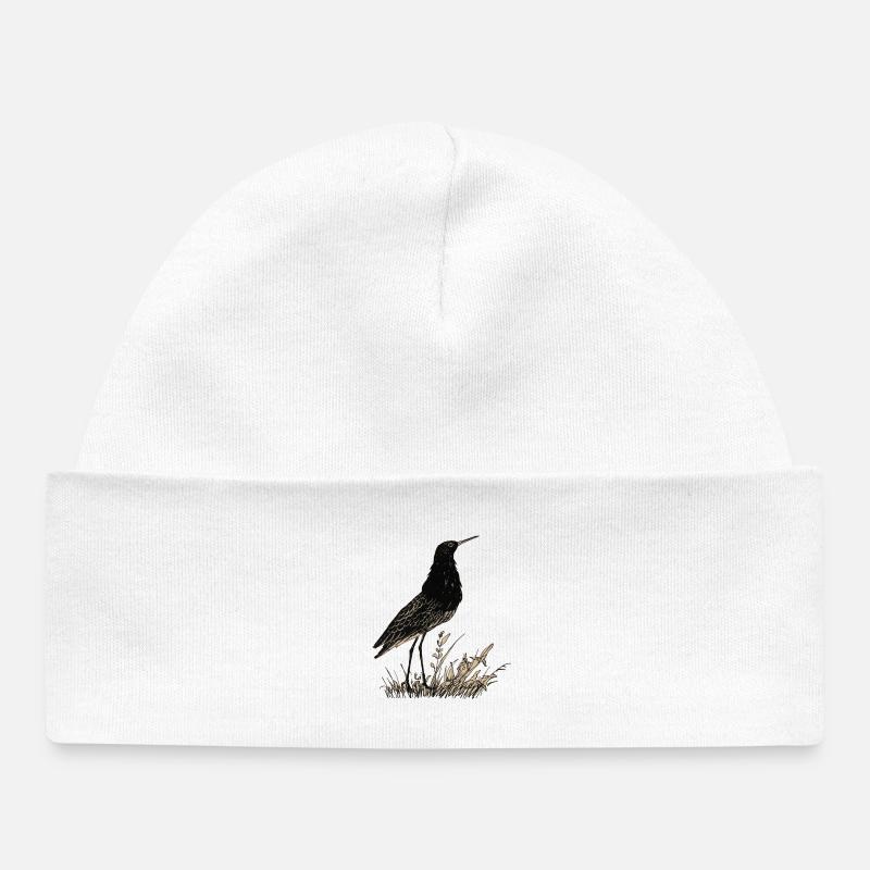 Oiseau - Bonnet bébé bio - blanc