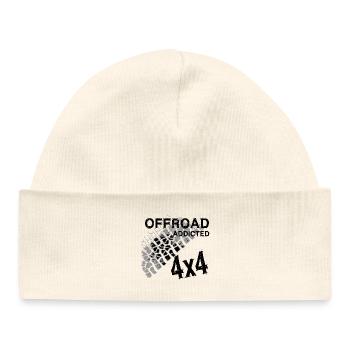 Defender Land-Rover OFF Road noir - Bonnet bébé bio - blanc - Devant
