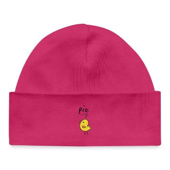 Bip ! Design de dessin animé de fille mignonne - Bonnet bébé bio - blanc - Devant