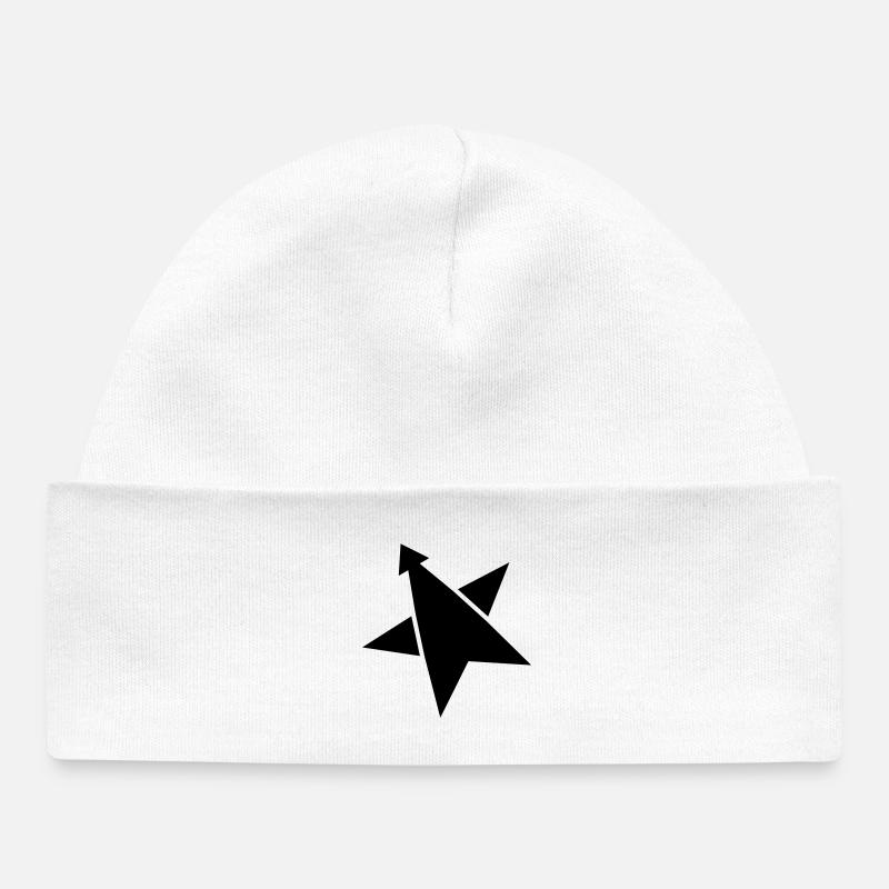 Rocket STAR - Baby Organic Beanie - white