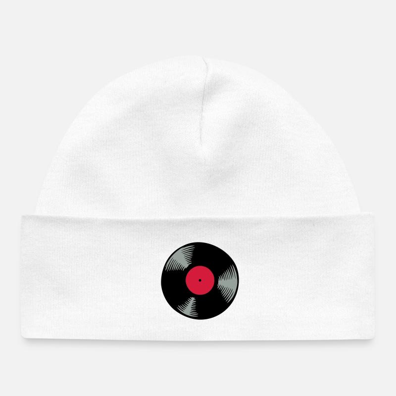 Vinyle - Bonnet bébé bio - blanc