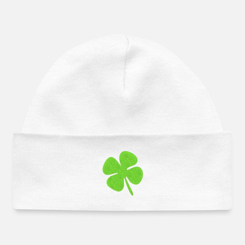 Cloverleaf - Baby Organic Beanie - white