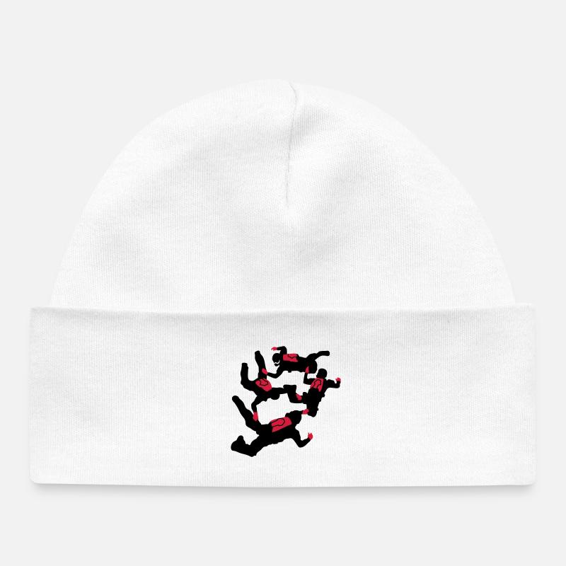 parachutisme - Bonnet bébé bio - blanc