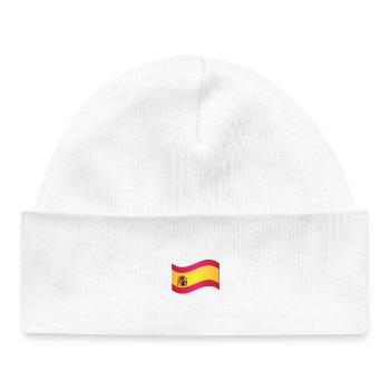 Spanische Flagge - Baby Organic Mütze - Weiß - Vorne
