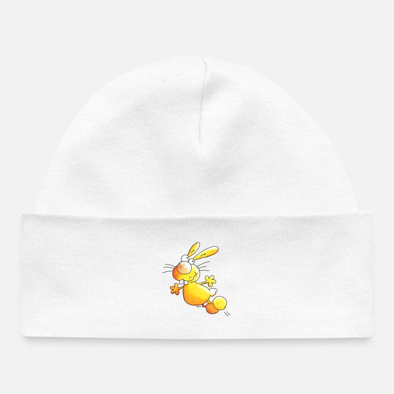 Crazy Rabbit - Lapin - Bonnet bébé bio - blanc