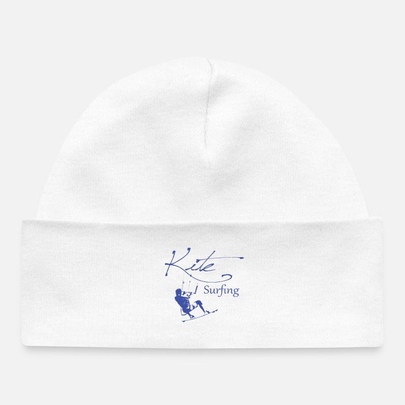 Kite - Surfing - Bonnet bébé bio - blanc