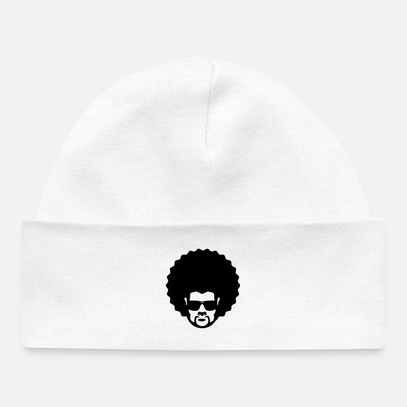 afro - Bonnet bébé bio - blanc
