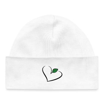 Vegan vegan veggie - Baby Organic Beanie - white - Front