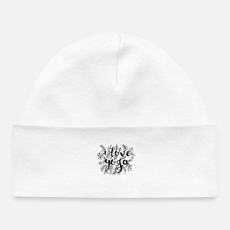 yoga - Bonnet bébé bio - blanc