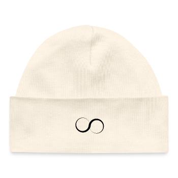 Infinity - logo - Baby Organic Beanie - white - Front