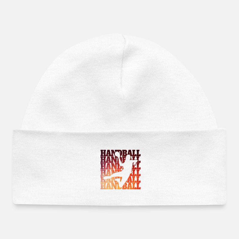 Conception de handball - Bonnet bébé bio - blanc