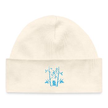 Blue Bamboo - Baby Organic Beanie - white - Front