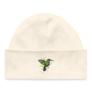 Hummingbird - Baby Organic Beanie - white - Front