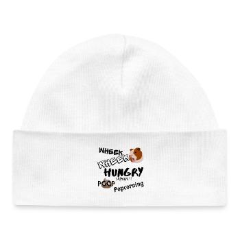 Cadeau Cochon d'inde heureux - Bonnet bébé bio - blanc - Devant