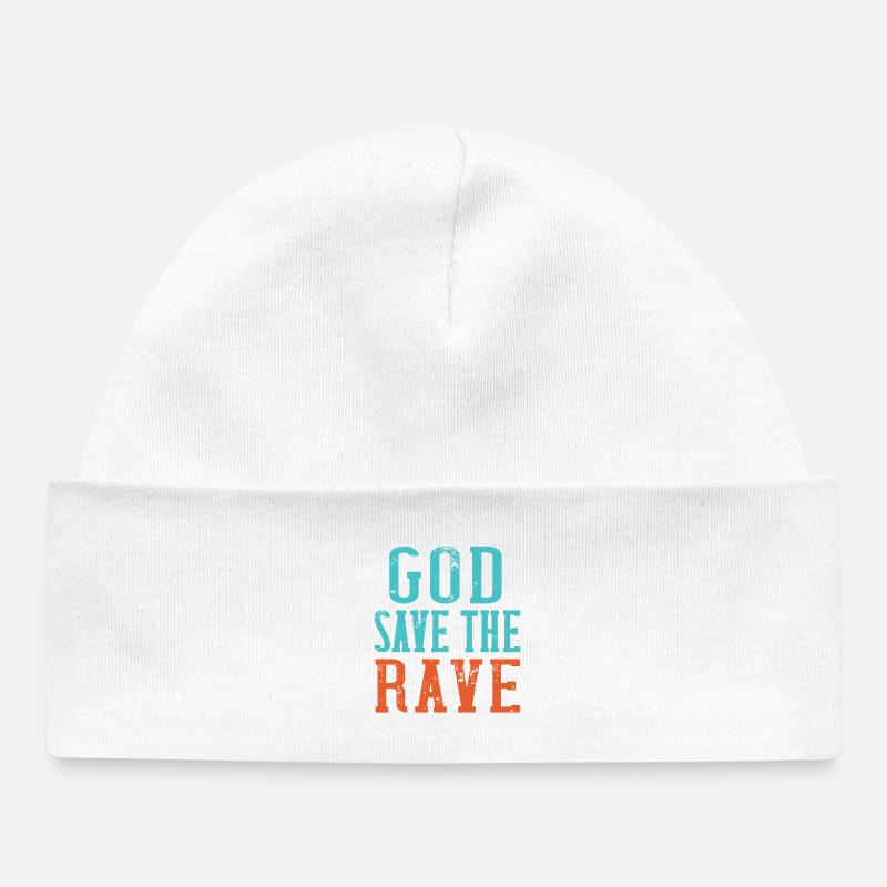 Dieu sauve la rave - Bonnet bébé bio - blanc