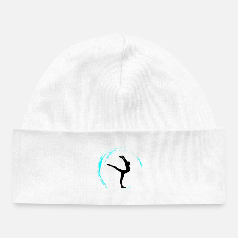 Gymnastics rythmiques - Bonnet bébé bio - blanc