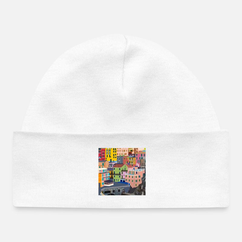 Toscane en Italie - Bonnet bébé bio - blanc