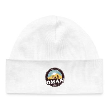 Oman Vintage Moschee Design - Baby Organic Mütze - Weiß - Vorne