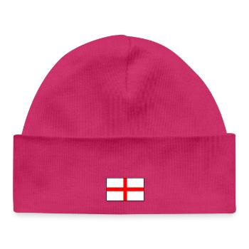 England flag - Baby Organic Beanie - white - Front