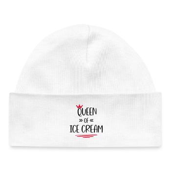 Crème glacée - Bonnet bébé bio - blanc - Devant