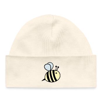 Bumblebee pastel - Baby Organic Beanie - white - Front