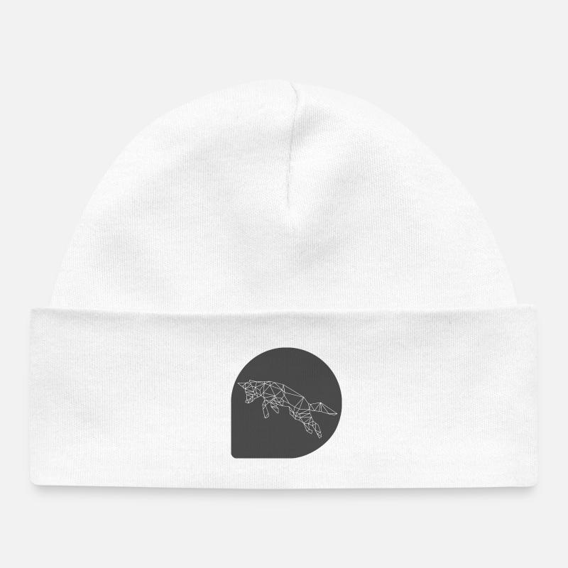 Fox - Baby Organic Beanie - white
