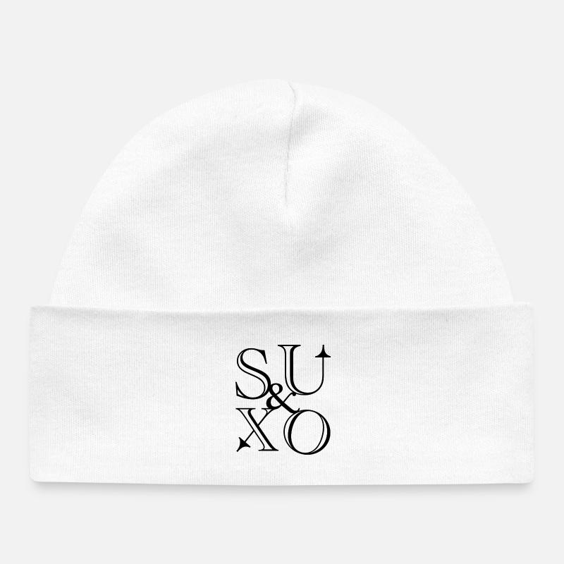 Su & Giu - Haut et Bas - Bonnet bébé bio - blanc
