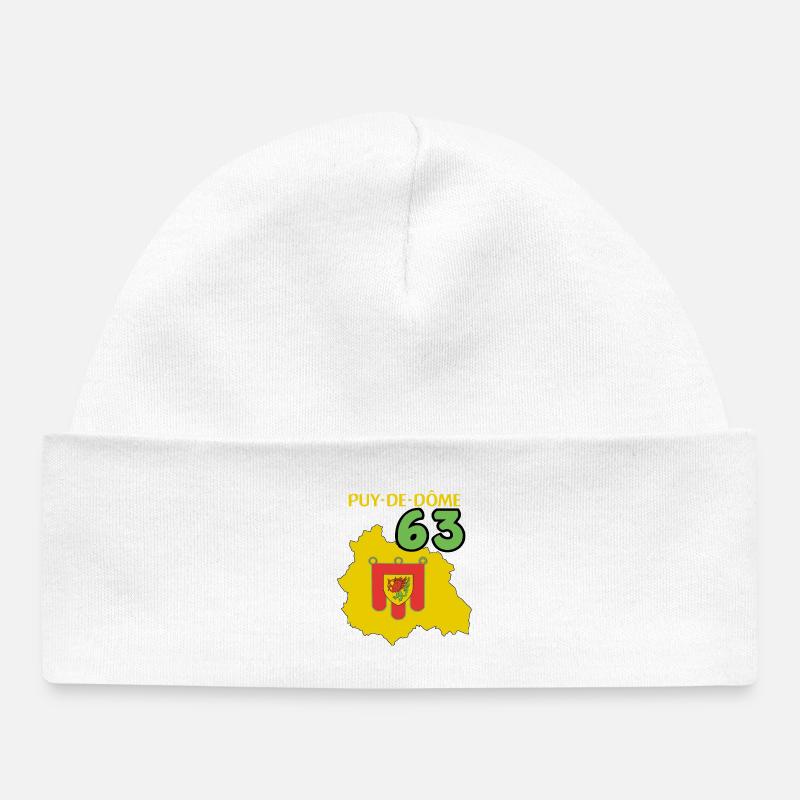 Puy de Dôme - Bonnet bébé bio - blanc