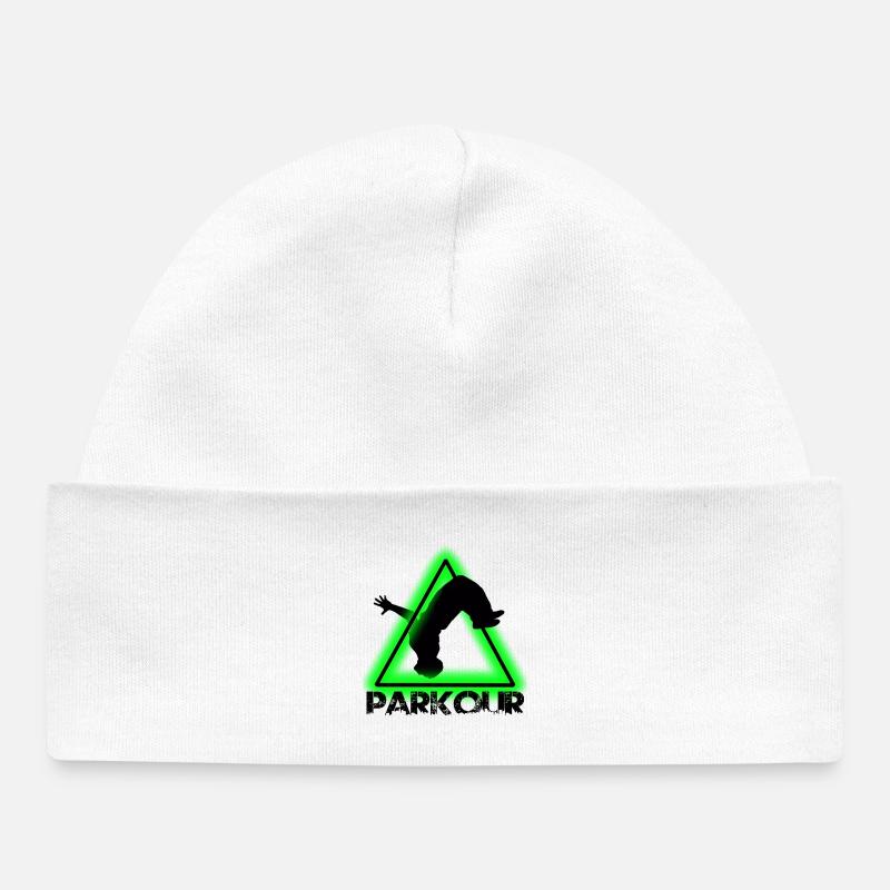 Parkour - Bonnet bébé bio - blanc