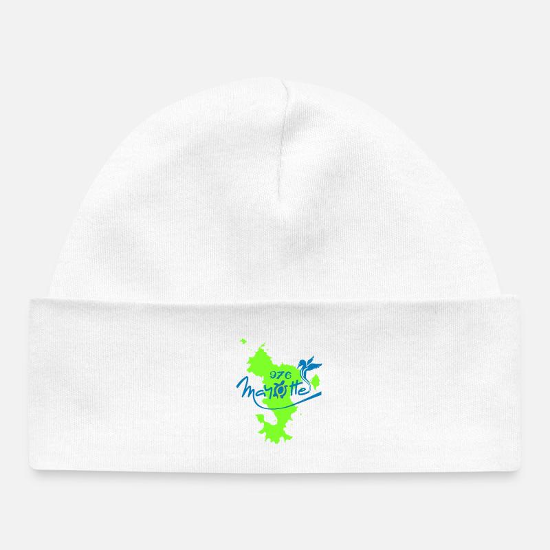 Mayotte - Bonnet bébé bio - blanc