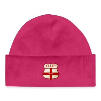 Derby England Wappen - Baby Organic Mütze - Weiß - Vorne