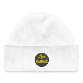 L’amour du football rétro - Bonnet bébé bio - blanc - Devant