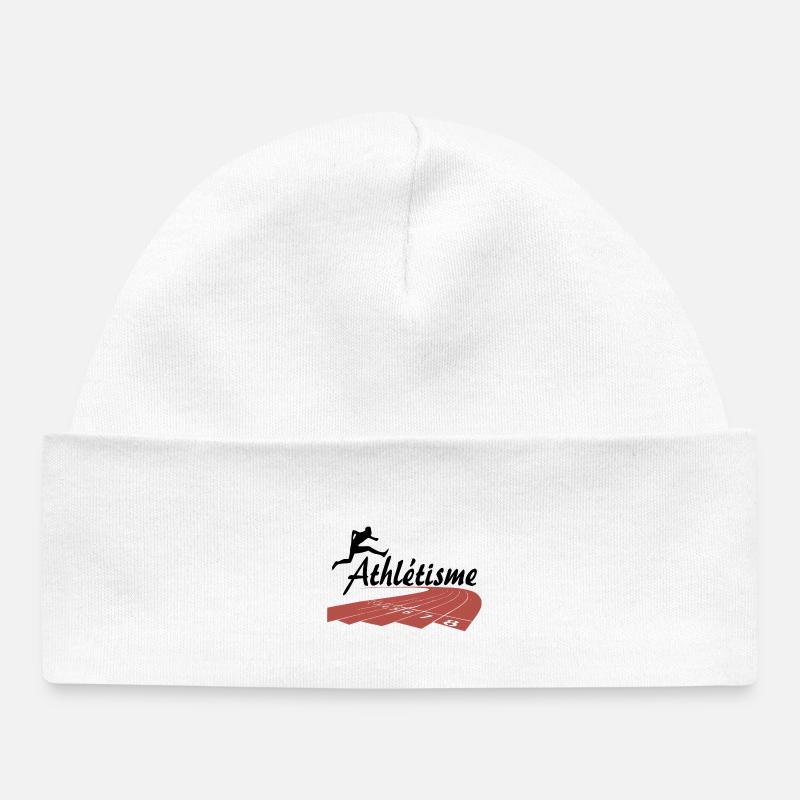 Athlétisme - Bonnet bébé bio - blanc