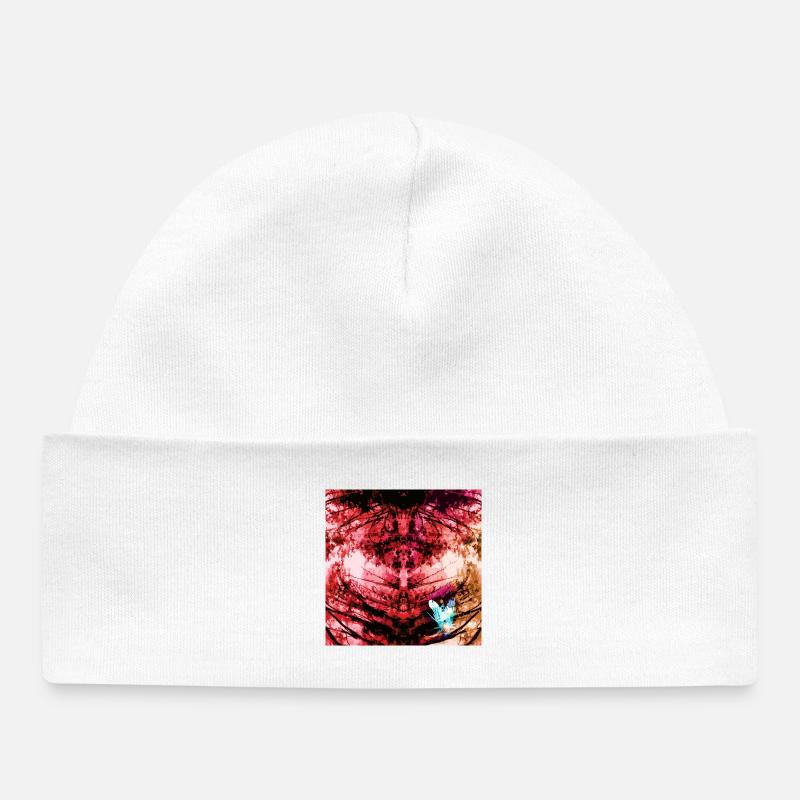 Forêt Rouge Manala - Bonnet bébé bio - blanc
